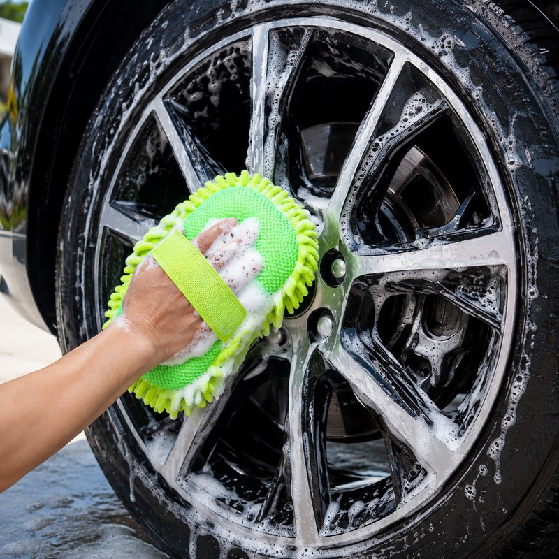 Microfiber Car Wash Sponge for Vehicle Cleaning – Hand Strap