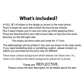 Certified Graphic Designs llc REFLECTIVE BLUE WHITE GP STYLE RIM STRIPES WHEEL DECALS TAPE STICKERS YAMAHA R1