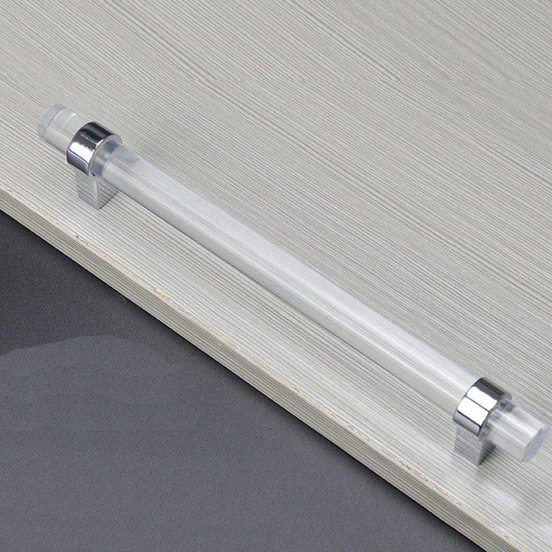 SYDARSYN Pack of 2 Transparent Acrylic Cabinet Handles, T Handles,
