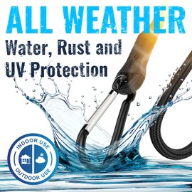 GOEASY0312 Carabiner Bungee Cords with Hooks Heavy Duty - 24" Elastic Black Bungee Cords with Carabiner Hooks 200 LBS Max Break Strength, UV Resistant for Camping, Tarps, Bike Rack, Tent, Car - 4 Pcs