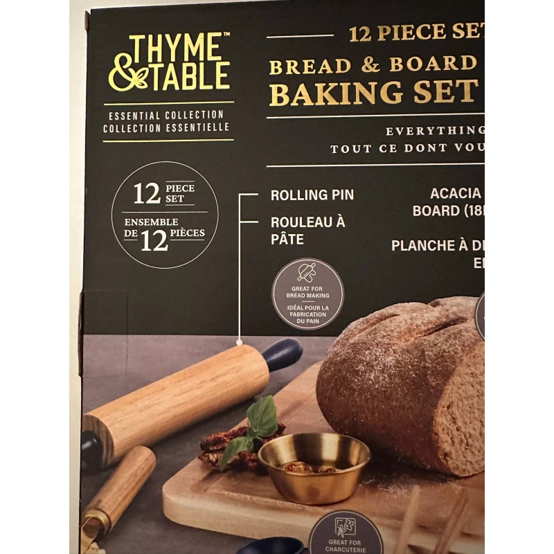 Thyme And Table 12 Piece Bread Baking Set NIB With