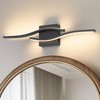Joossnwell Vanity Light for Bathroom Lighting Fixtures Over Mirror Black