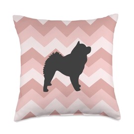 Chow Chow Lovely Dogs Chow Pink Red Wave Mom Dad Throw Pillow, 18x18, Multicolor
