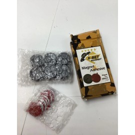 X-BET Magnet ( 2 boxes of 18=36) X-Bet Magnet Adhesives Dia 25mm x4mm, Chamfer Both Sides