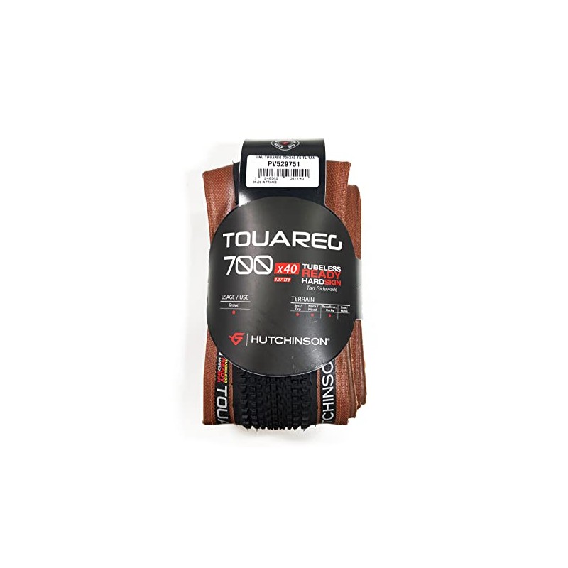 Hutchinson Black Tyre 700X40C (40-622) Touareg T.Ready Hardskin Soft Tan