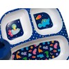 Kids Space & Dinosaur Dinnerware Set - Divided Plate Cup