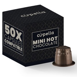 Cupella compatible with Nespresso Hot Chocolate Pods for Original line machines - 50 Ct Nespresso Chocolate pods Italian