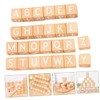 KONTONTY 26Pcs Wooden Building Blocks for Early Learning Educational Montessori