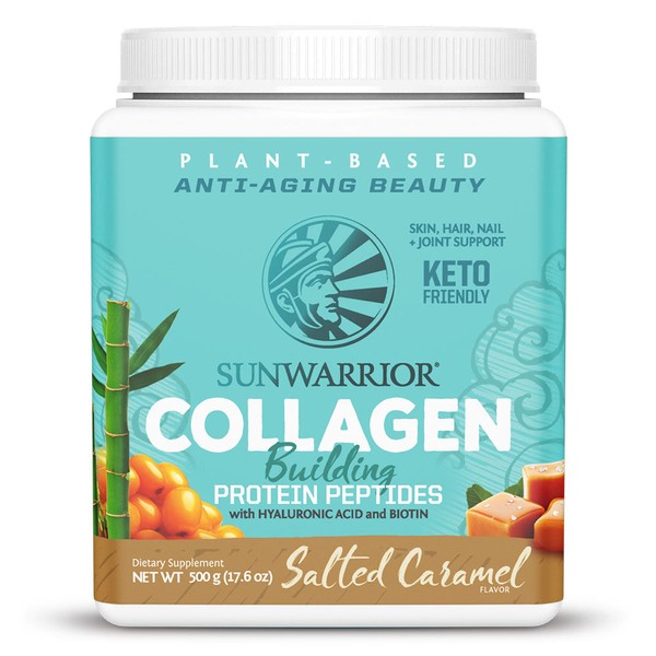 SunWarrior Collagen Building Protein Peptides Salted Caramel, 500 g