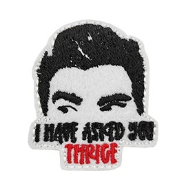 I Have Asked You Thrice Office Meme Embroidered Iron On Patch Emblem