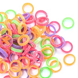 JMU Orthodontic Elastics 1/4 Medium, 100 Pack Intraoral Rubber Bands Neon Latex Free Orthodontic Dental Rubber Bands Made in USA