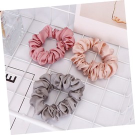 IWOWHERO 4pcs Scrunchies for Thick Hair Soft Elastic Ponytail Holders for Women Secure Hold No Pulling Chic Accessories