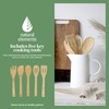 Natural Elements Eco Bamboo Kitchen Utensil Set, Non Stick Safe,
