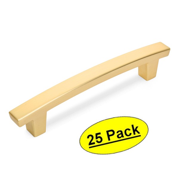 Cosmas *25 Pack* Cosmas Cabinet Hardware Brushed Gold Contemporary Handle