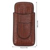 3 Finger Cigar Case Artificial Leather Soft Anti Fade Breathable