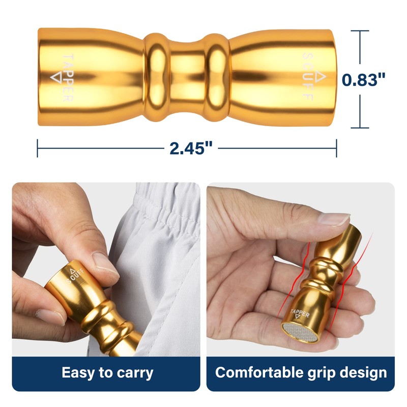 Adhafera Pool Cue Tip Shaper (Gold)