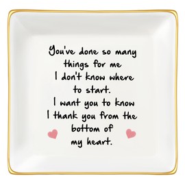 Thank You Gift for Women Friends Teacher Coworker Retirement Gifts for Coworker Women Inspirational Ceramic Trinket Tray Farewell Gift for Colleague Leaving Job