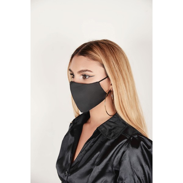 LUXFERO Breathable Reusable Luxury Fashion Comfort Silk Face Mask, Washable,