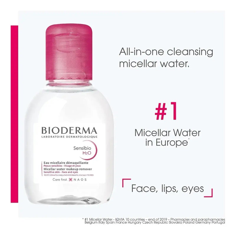 Bioderma Sensibio H2o Agua Micelar Desmaquillante 100 Ml