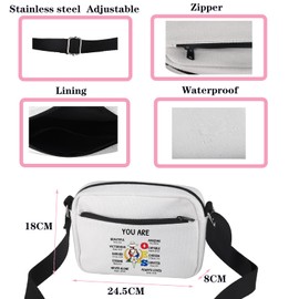 JYTAPP Order of The Eastern Star Crossbody Bag You Are Amazing OES Sorority Crossbody Purse OES Paraphernalia Merch (Beige)