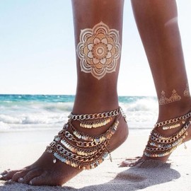 Henna Tattoos Henna Temporary Tattoos Waterproof Tattoo stickers Wedding Party Wedding Party Henna Stickers for Women