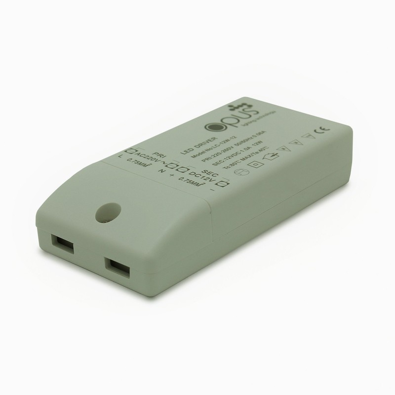 Opus 12w 12v DC Compact LED Driver Transformer for use