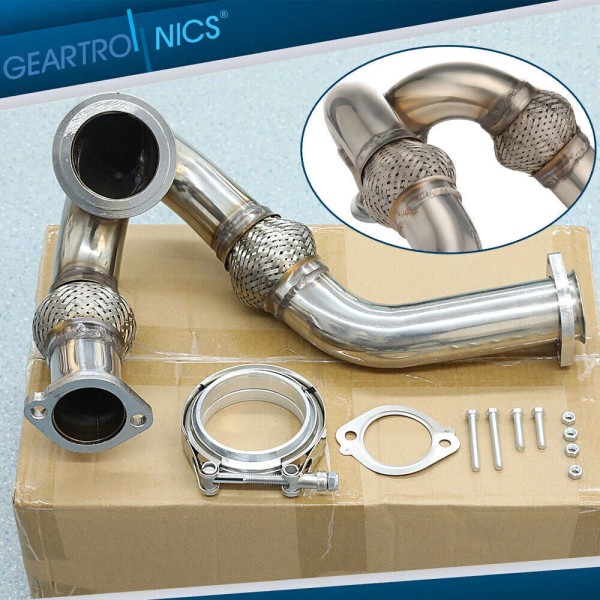 Geartronics Y-PIPE UP PIPE TURBO INSTALL GASKET CLAMP FOR 2003-07