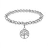 JJDreams Gold Bead Bracelets with Tree of Life Pendant Stretch