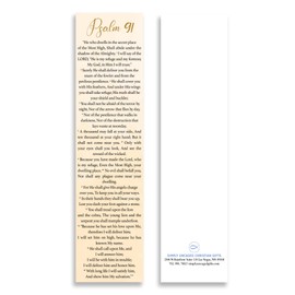 Bible Verse Psalm 91 Christian Bookmarks, Christian Bookmark, Page Marker Divider, Christian Gifts for Men Woman Father Mother Faith Hope Encouragement (Pack of 8)