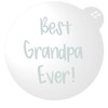 LissieLou Best Grandpa Ever Cookie Embosser Father's Day Icing Fondant