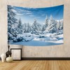 Winter Tapestry Winter Mountain Tapestry White Pine Trees Scene Wall