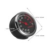 GRIRIW 2pcs Car Dashboard Thermometer Compact Mechanical Vehicle Temperature Monitor