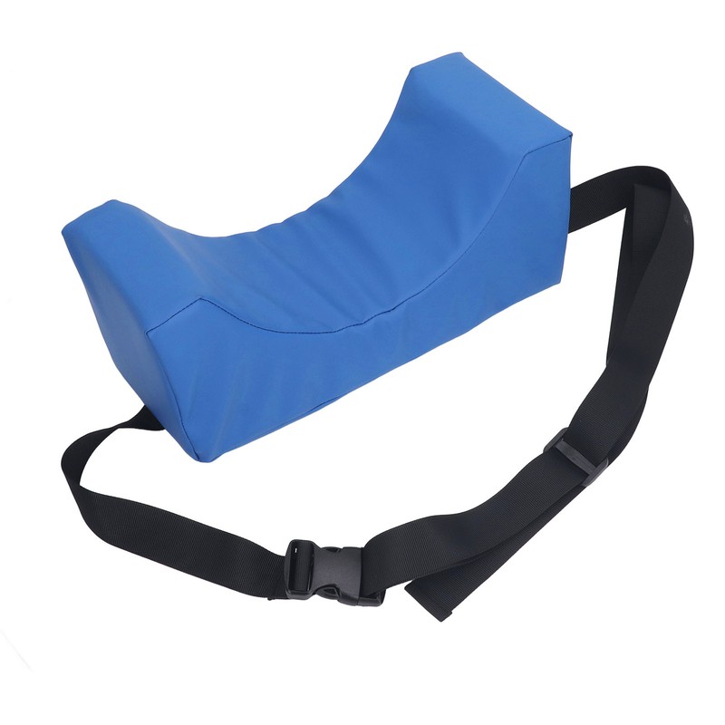 Head Positioner Pillow Blue PU Leather Breathable Comfortable Neck Support