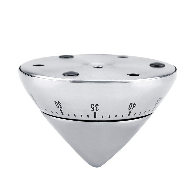 Stainless Steel Mechanical Cooking Timer for Kitchen 60 Minutes Count