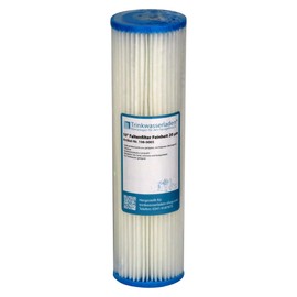 Lamellar Filter Pleated Filter Dirt Water Filter Reusable Filter Device Protection Rainwater Filter Washable Polyester 10 Inch (Filter Fineness 20µm)