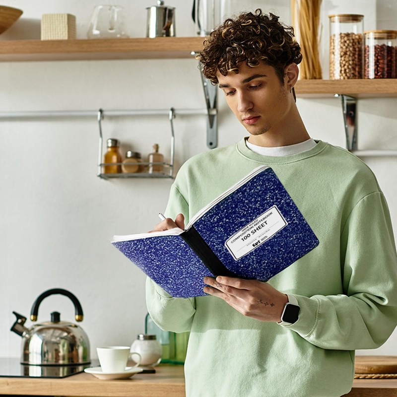 EPI 12 Pack - Blue Marble Composition Notebook - Wide
