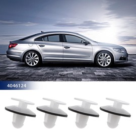 YINETTECH 30x Car Side Door Card Trim Panel Clip White Plastic Moulding Fastener Retainers Compatible with Transit 2006-2014 4046124