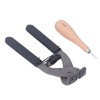 Leather Silent Pliers Diamond Awl Black Handle 4mm 4 Teeth