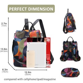 Fmeida Backpack Womens Anti Theft Rucksack Handbag for Women Travel