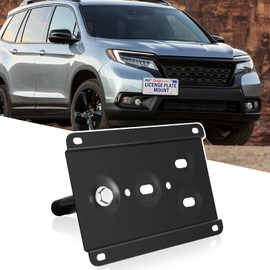 Tow Hook Adapater No Drill Front Grille License Plate Mounting Bracket Holder Compatible with Honda CR-Z | 2011-2016; Fit | 2009-2022