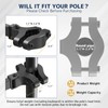 STANDOPIA Pole Mount Keyboard Tray - Universal 26 Inch Platform