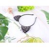 Bonnie Z. Leonardo Leopard Ears Cat Ears Headband Furry Grey