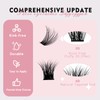 catlinez DIY Eyelash Extension Kit (9-16mm), 30D+40D DIY Cluster Eyelashes,