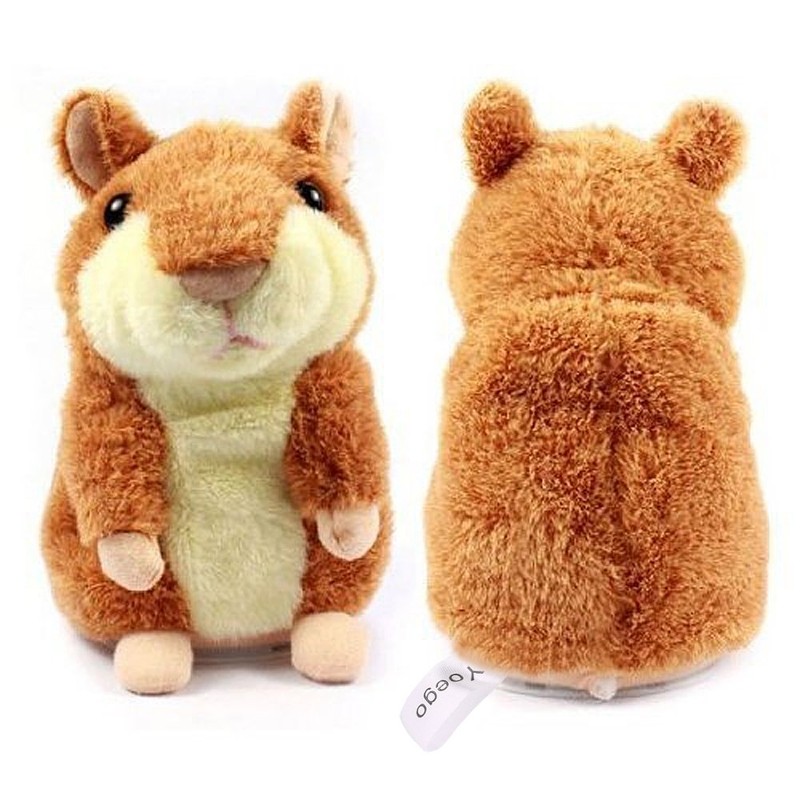 YOEGO Talking Hamster Repeats What You Say Interactive Stuffed Plush