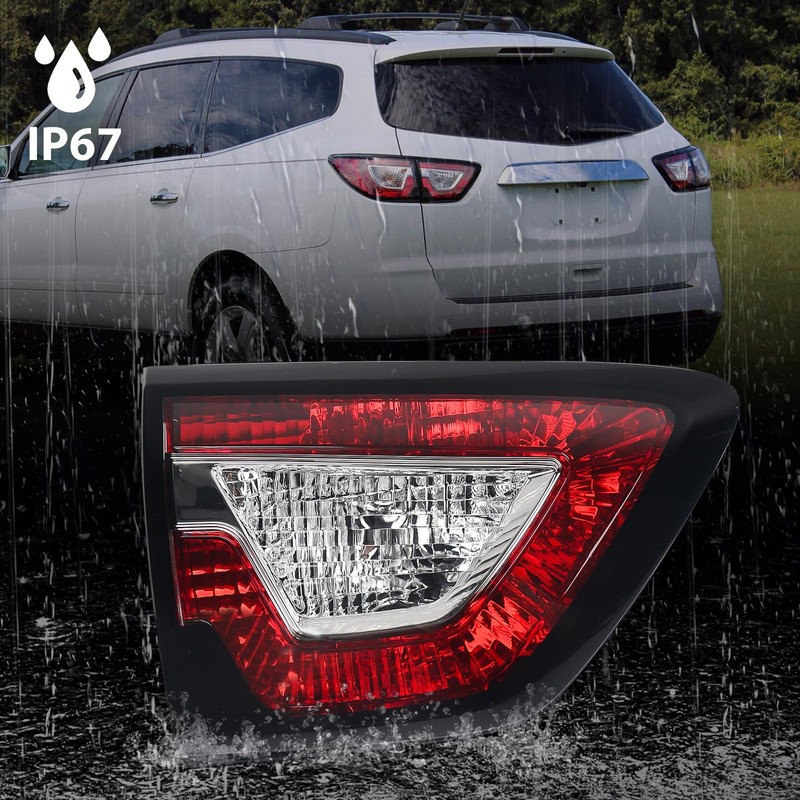 Huray Left Inner Tail Light Fit for Chevy Traverse 2013-2017,
