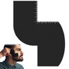LQIOACU S Shaped Ruler for Men Haircuts Beard Comb for