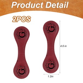 2PCS Magnetic Bookmarks, Magnetic Leather Bookmark with Initial, Double-Sided Magnetic Bookmarks for Women, Bookmark Clip Gift for Book Lover Readers Men Women Teachers Students, Book Accessories (G)