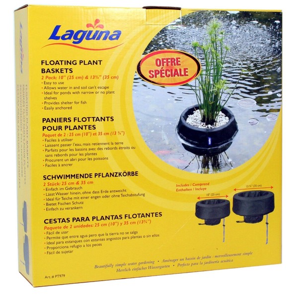 Laguna Round Floating Plant Basket Set