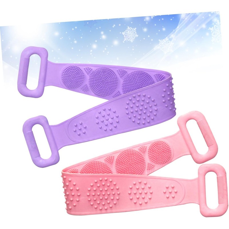 Toalla Exfoliante de Silicona para Ducha BEBEMOKO 2150V8T237 (2 Piezas)