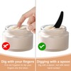Hariendny 100 PCS Cosmetic Spatulas, Black Mini Spatula for Cosmetics,
